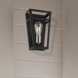 Schofield 1 Light 7 inch Black with Brushed Nickel Accents ADA Sconce Wall Light